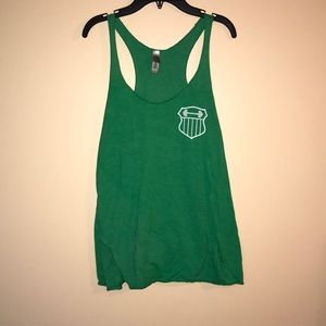 Used doughnuts and deadlifts workout tank top